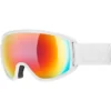 Masque De Ski Uvex Topic FM White Mat / Mirror Rainbow