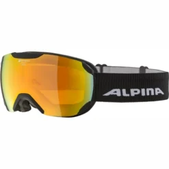 Masque De Ski Alpina Pheos S Black Matt QMM Red