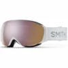 Masque De Ski Smith Women IO Mag S Chromapop Everyday Rose Gold Mirror White Chunky Knit 22