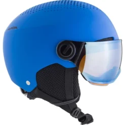 Casque De Ski Alpina Junior Zupo Visor Q Lite Blue Matt -Equipment De Ski Soldes 4 9229180 4