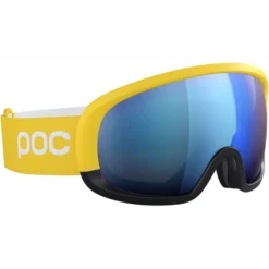 Masque De Ski POC Unisexe Fovea Mid Clarity Comp Aventurine Yellow/Uranium Black/ Spektris Blue -Equipment De Ski Soldes 40409 8457 2