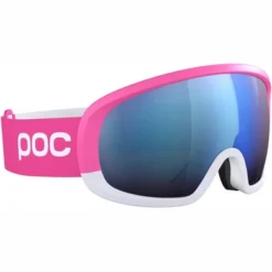 Masque De Ski POC Unisexe Fovea Mid Clarity Comp Fluorescent Pink/Hydrogen White/Spektris Blue -Equipment De Ski Soldes 40409 8476 2