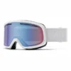 Masque De Ski Smith Frontier White / Blue Sensor Mirror -Equipment De Ski Soldes M0042933299ZF
