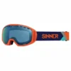 Masque De Ski Sinner Mohawk Matte Orange / Blue Mirror Vent + Pink