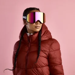 Masque De Ski Sinner Olympia + Matte Black Double Red Sintrast -Equipment De Ski Soldes SIGO 187 10 H59 17