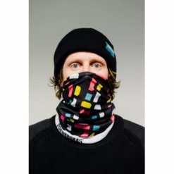 Cache-cou Poederbaas Sport Performance Black Small Logo Print